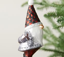 Mercury Glass Gnome Ornaments
