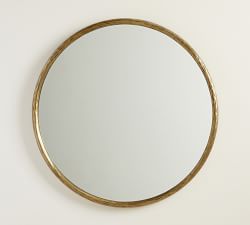 Crosby Brass Round Wall Mirror