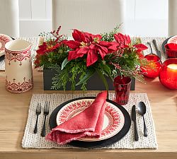Composed Poinsettia Centerpiece