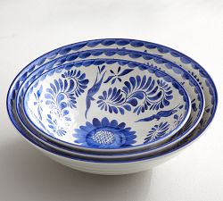 Puebla Outdoor Melamine Nesting Serving Bowls - Set of 3