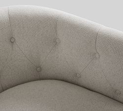 Ayden Tufted Barrel Arm Swivel Chair