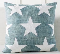 Big Star Applique Pillow Cover
