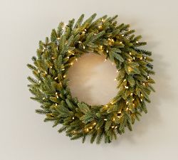 Tree Classics by Balsam Hill Lit Faux Kennedy Fir Wreath &amp; Garland