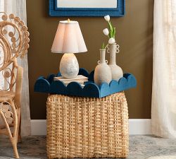 Zaria Handcrafted Scalloped Tray