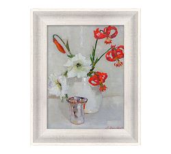 Red Lilies Framed Print