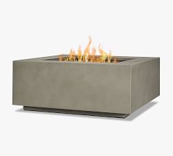 Burrows Steel Square Propane Fire Pit Table with Lid Cover (36")