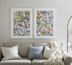Garden Floral Diptych by The Artists Studio