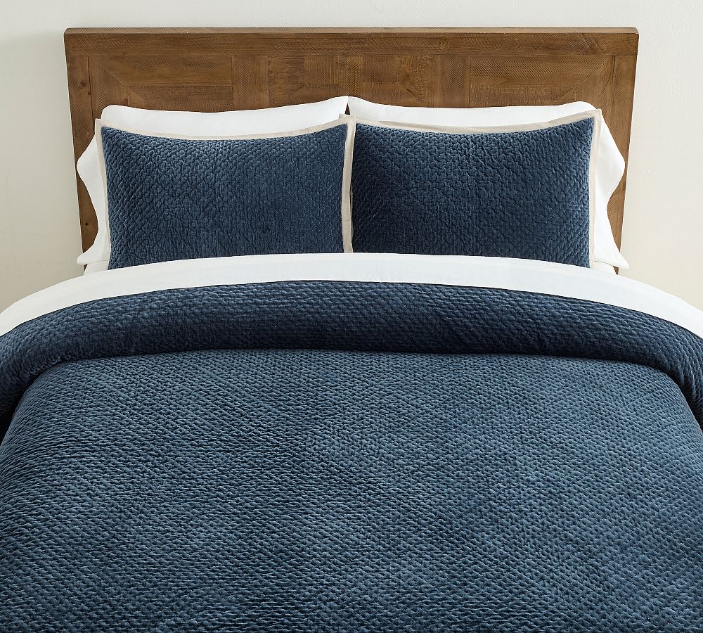 Cross Stitch Velvet Quilt