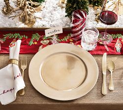 Holiday Tree Glass Place Card Holders - Set of 4