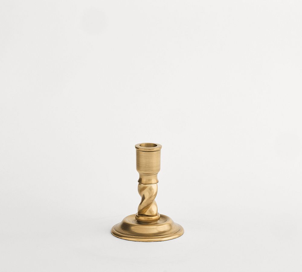 Altair Metal Candle Holder - Gold, Small 3.5X3.5X4"