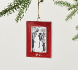 Dated Enamel Frame Ornament 2025