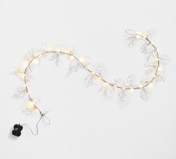 Lit Rustic Gem Leaf Garland