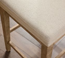 Jake Armless Upholstered Stool
