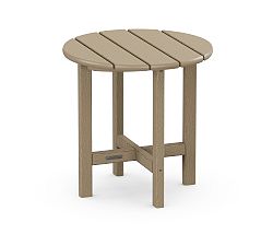 Open Box: Polywood Round Outdoor Side Table - Vintage Sahara