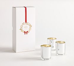 Open Box: Snow Berry Homescent Votive, Set Of 3 - Silver