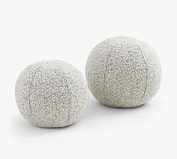 Open Box: Chiyoko Round Pillow, 12" x 12" x 11", Set of 2 - Knoll Domino