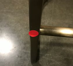 Open Box: Boone Faux Leather Counter Stool - Cream/Cognac