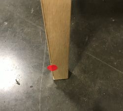 Open Box: York Upholstered Dining Armchair - Performance Everyday Linen Ivory, Seadrift Legs