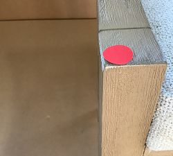 Open Box: Atwood Counter Stool - Performance Boucle Oatmeal, Seadrift Finish