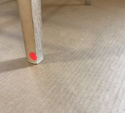 Open Box: Atwood Counter Stool - Performance Boucle Oatmeal, Seadrift Finish