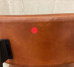 Open Box: Maison Leather Counter Stool (24"H) - Dark Caramel Legacy, Antique Bronze Finish