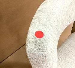 Open Box: Pardy Upholstered Swivel Counter Stool (27") - Washed Natural