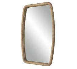 Open Box: Haven Woven Mirror - Woven Rattan Frame