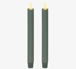 Premium Flickering Flameless Wax Taper Candle