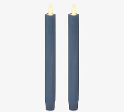 Premium Flickering Flameless Wax Taper Candle