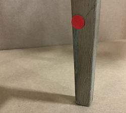 Open Box: Atwood Counter Stool - Performance Boucle Oatmeal, Seadrift Finish