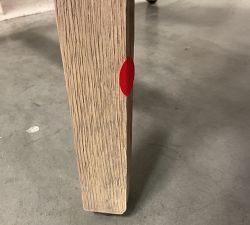 Open Box: Layton Leather Swivel Counter Stool (25.5") - Statesville Pebble, Gray Wash