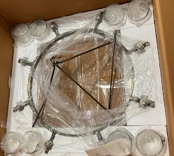 Open Box: Chamberlin Metal Round Chandelier (50") - Tumbled Brass