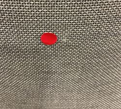 Open Box: Classic Upholstered Dining Side Chair - Performance Chateau Basketweave Light Gray, Espresso Legs