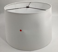 Open Box: Gallery Linen Tapered Drum Lamp Shade, Large 17" - White