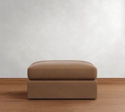 Westwood Slim Arm Leather Ottoman