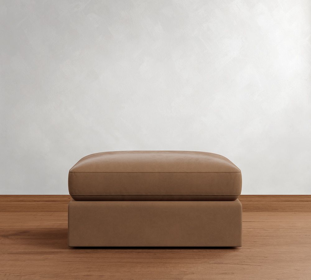 Westwood Slim Arm Leather Ottoman