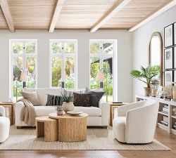 PB Comfort Modern Square Arm Sofa (62&quot;-118&quot;)