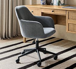 Carson Upholstered Swivel Desk Chair