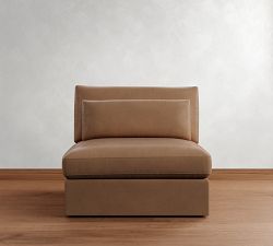 Build Your Own Westwood Roll Arm Deep Seat Leather Sectional