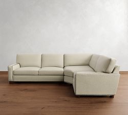 Turner Square Arm 3-Piece Sectional with Wedge (115")