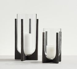 Open Box: Mesa Cast Iron Hurricane Candleholder