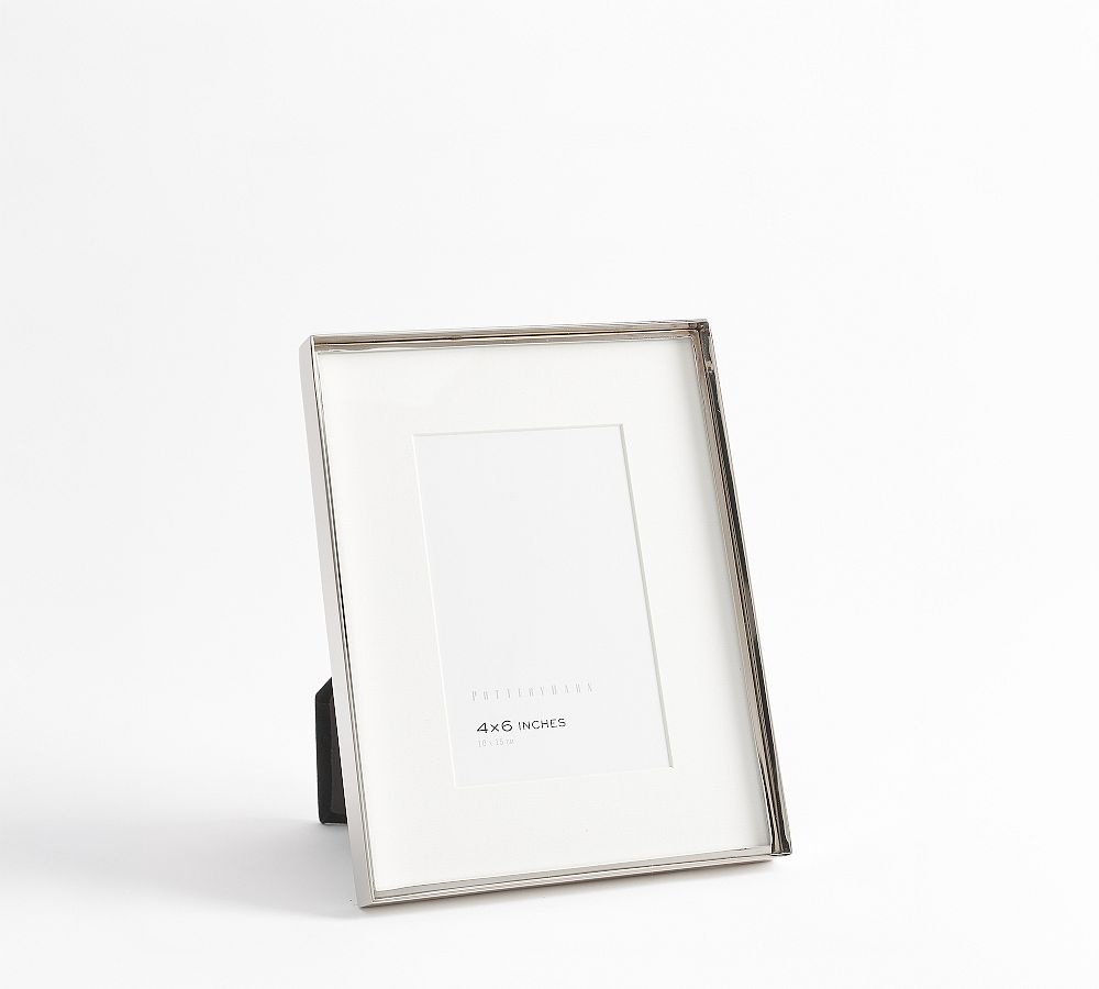 Stowe Modern Metal Frames - 7x9 - 7"x9" (4"x6" Opening) - Silver