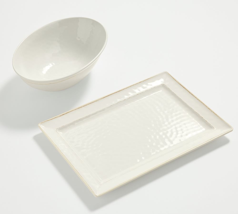 Cabana Outdoor Melamine Serving Platter & Bowl Set