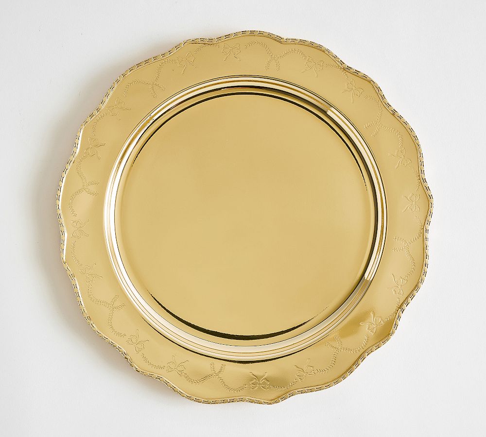 LoveShackFancy Charger Plates - Set of 4 - Set of 4 - Gold