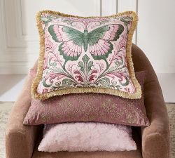 Glinda Beading Floral Decorative Pillow