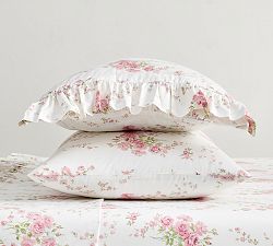 LoveShackFancy Antique Floral Printed Pillowcases - Set of 2