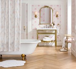 LoveShackFancy Gold Bow Arch Mirror