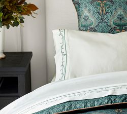 Wicked Embroidered Sateen Pillowcases - Set of 2