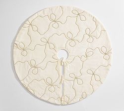 LoveShackFancy Rhinestone Bow Tree Skirt