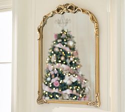 LoveShackFancy Gold Bow Arch Mirror
